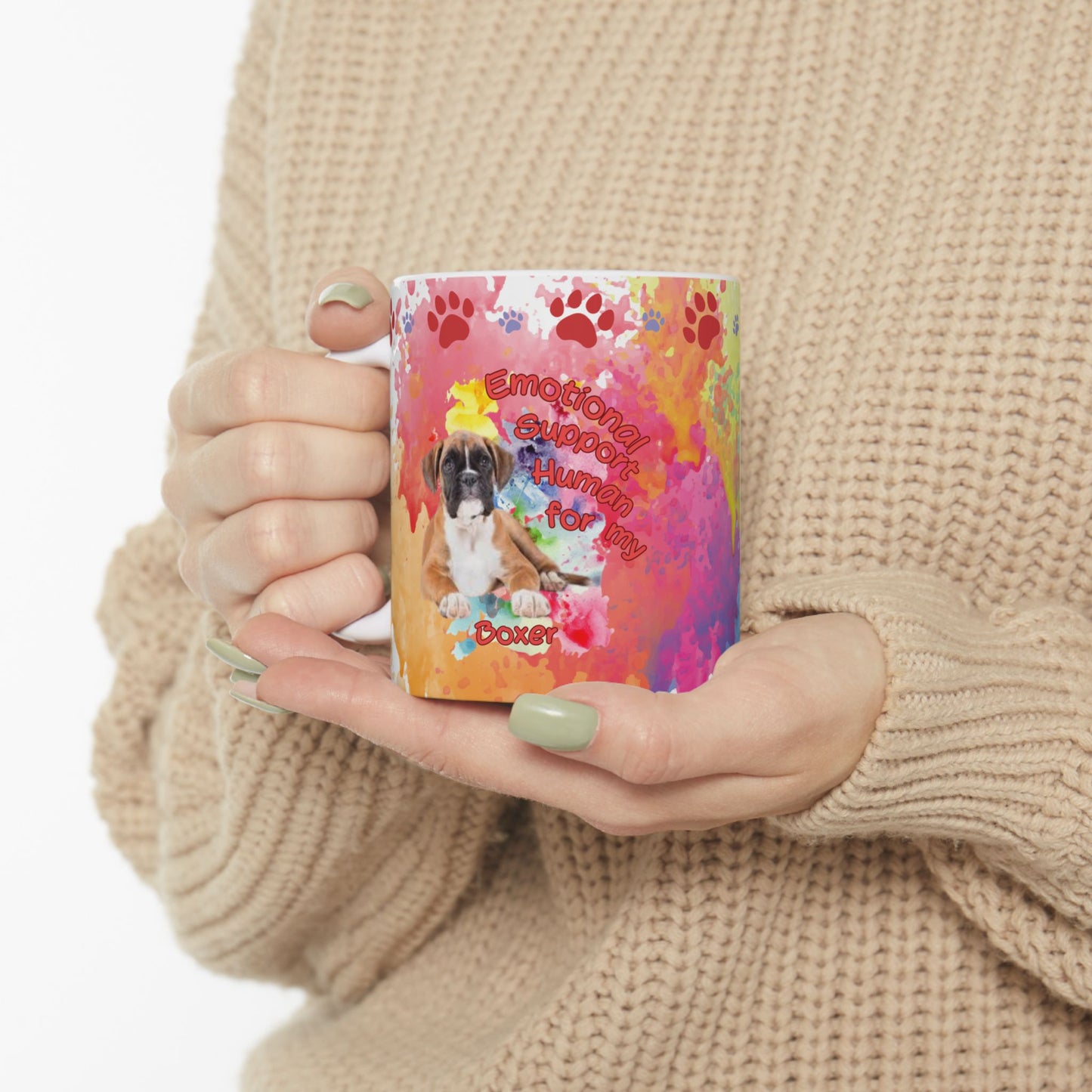Emotional Support Human for my Boxer Coffee Mug