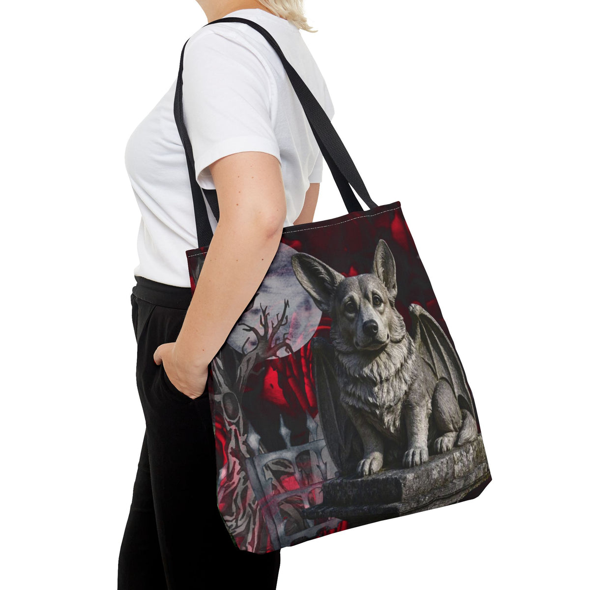 Corgi Angelic Gargoyle Protector Tote Bag