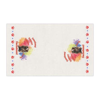 Emotional Support Human for my Dachshund Tea Towel