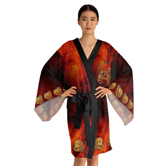 Golden Retriever Leo Elements collection  Kimono Robe