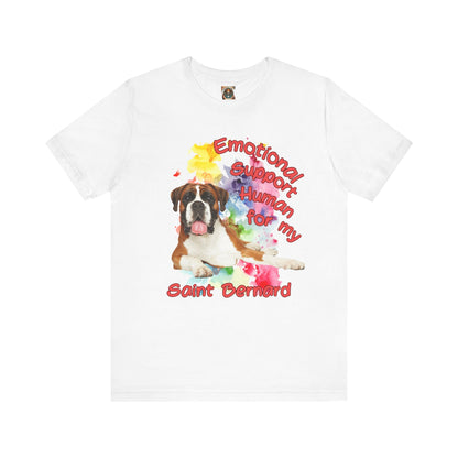 Emotional Support Human Saint Bernard Tee