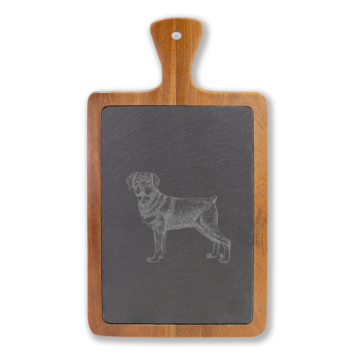 Rottweiler Engraved Charcuterie Board, Dog Lover Cheese Board & Serving Platter