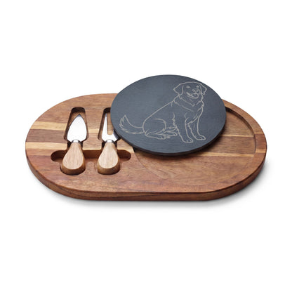 Golden Retriever Engraved Charcuterie Board, Dog Lover Cheese Board & Serving Platter