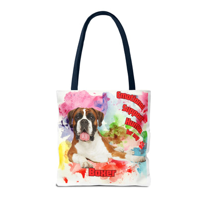 Emotional Support Human for my Boxer tote bag