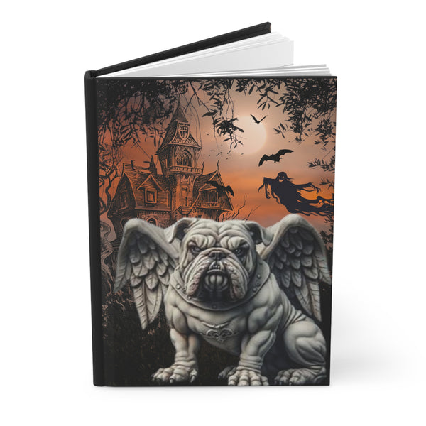 American Bulldog Gargoyle Angel Hardcover Journal