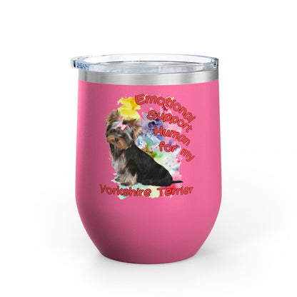 Emotional Support Human for my Yorkshire Terrier  Wine Chiller - Perfect Gift for Dog Lovers