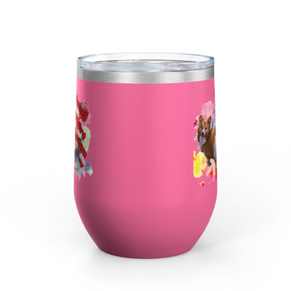 Emotional Support Human for my Corgi Wine Tumbler