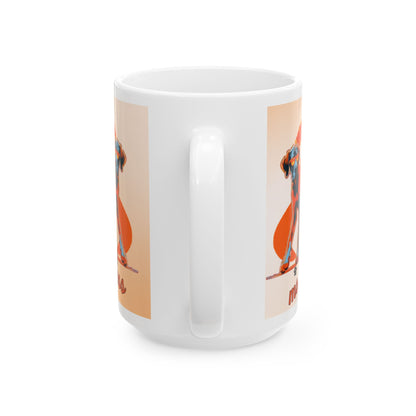 Great Dane MS Awareness Ceramic Mug - "Here to Support You" Mobility Service Dog Coffee Cup
