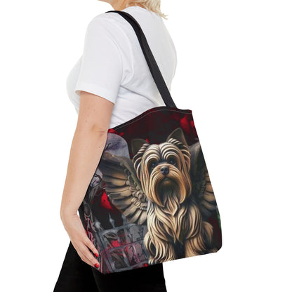 Yorkshire Terrier Angelic Gargoyle Protector Tote Bag