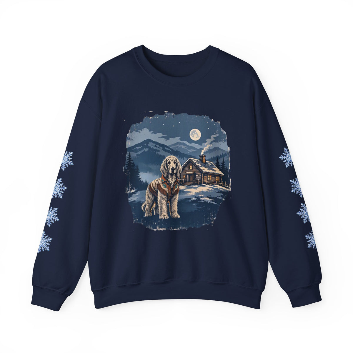 Afghan Hound Smoky Mountain Christmas Sweatshirt