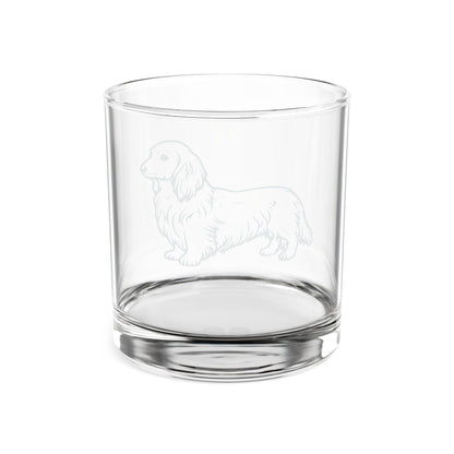Dachshund, Long Hair Engraved Whiskey Glass