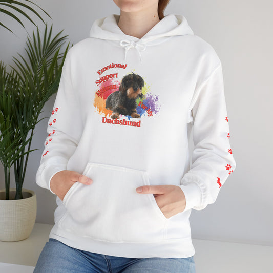 Emotional Support Human for my Dachshund Wire haired Hoodie