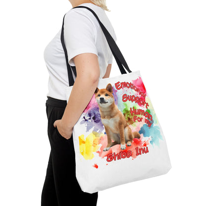 Emotional Support Human for my Shiba Inu Totebag