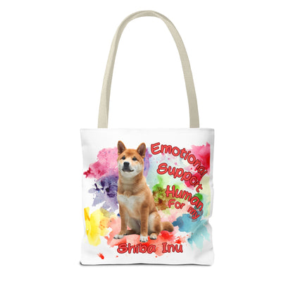 Emotional Support Human for my Shiba Inu Totebag