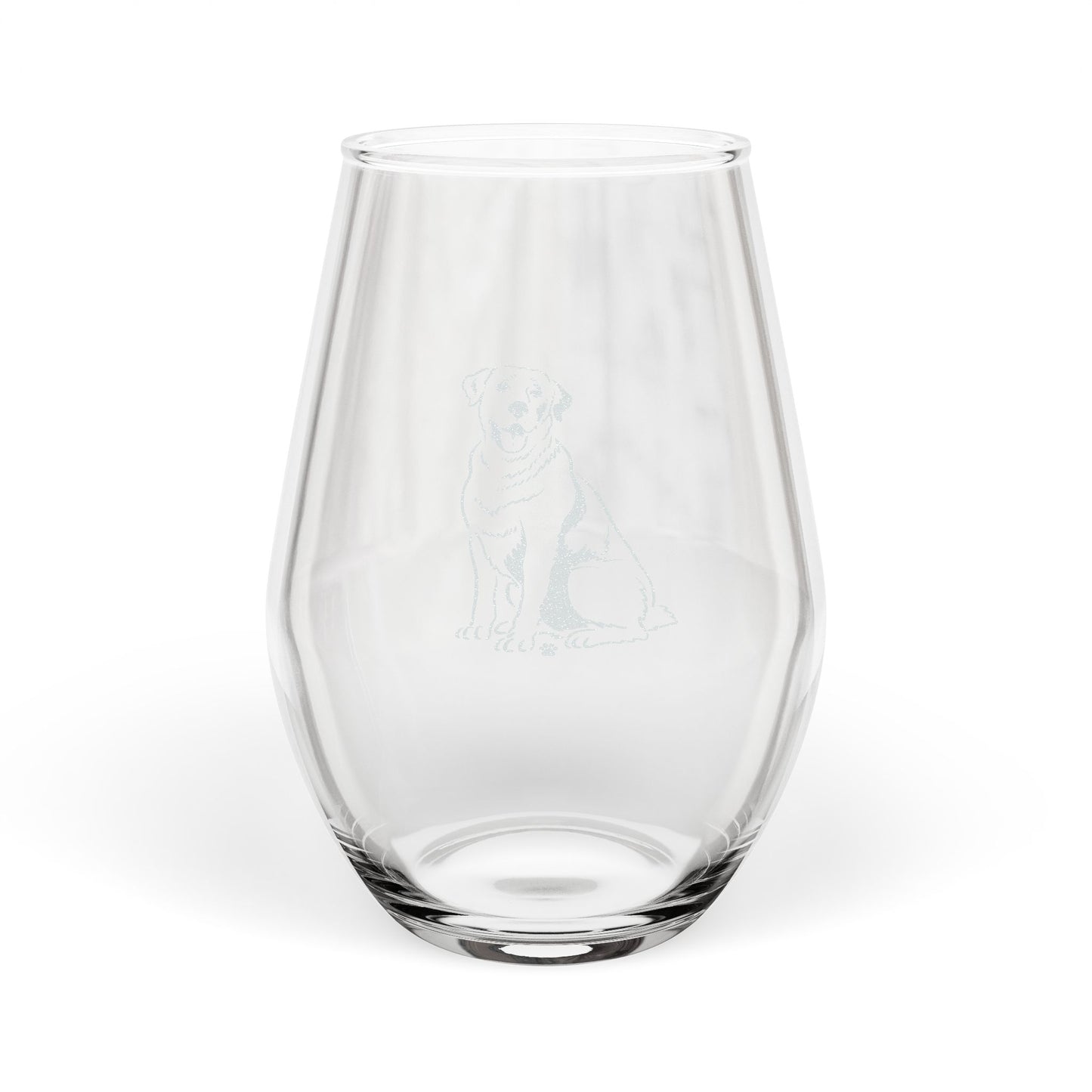Labrador Retriever Sketch and Serve Engraved Stemless Wineglass