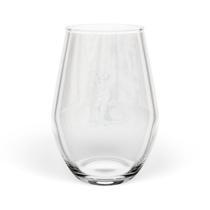 Labrador Retriever Sketch and Serve Engraved Stemless Wineglass