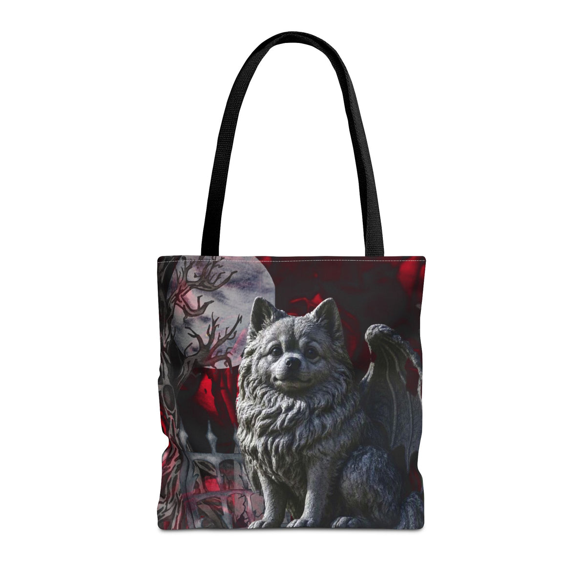 Pomeranian Angelic Gargoyle Protector Tote Bag