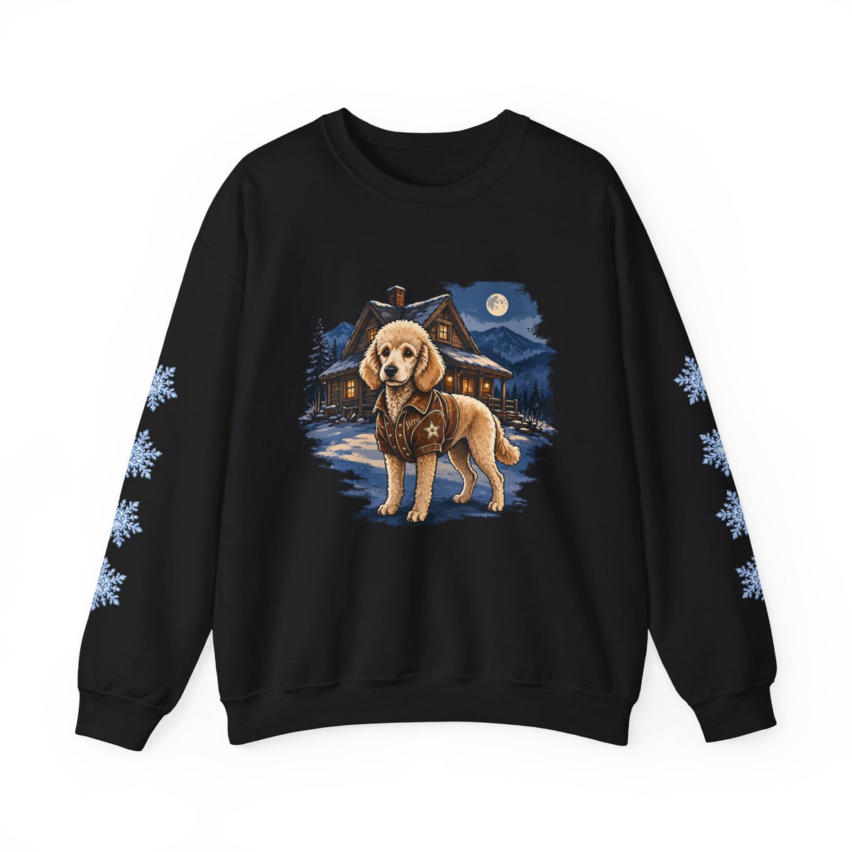 Standard Poodle Smoky Mountain Christmas Sweatshirt