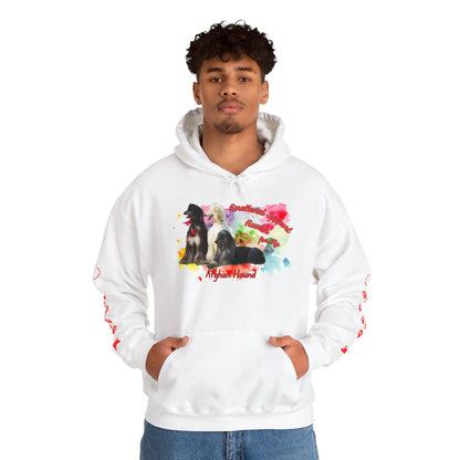 Afghan Hound Emotional Support Human Hooded Sweatshirt