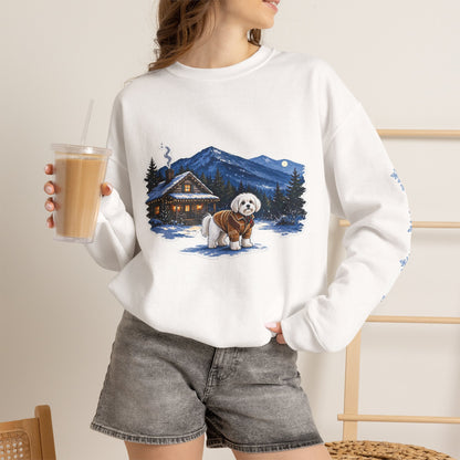 Maltese Smoky Mountain Christmas Sweatshirt