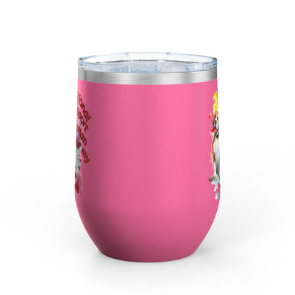 Emotional Support Human for my Beagle Wine Tumbler