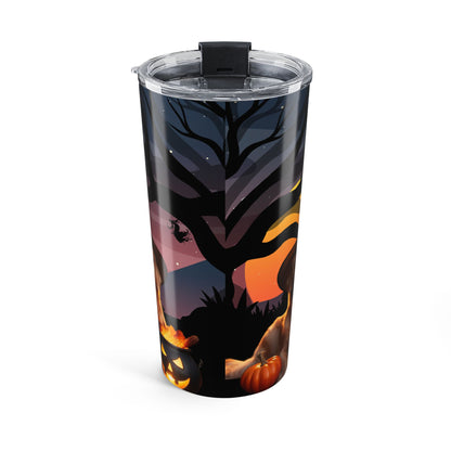 Golden Retriever Haunted Witch Coffee Tumbler
