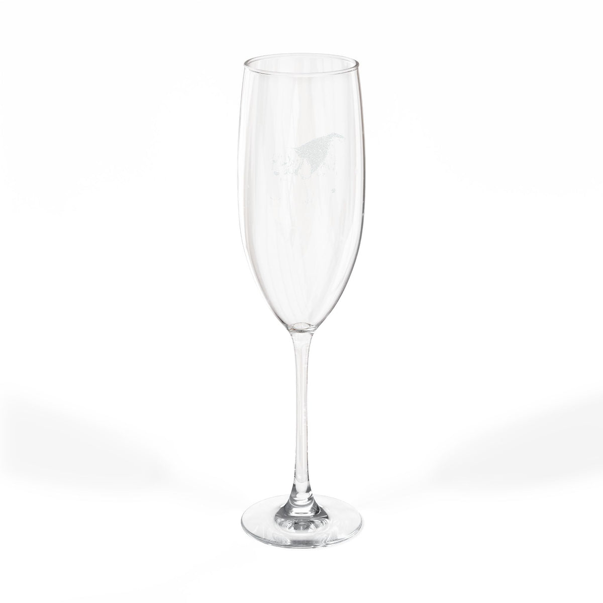 Beagle Engraved Champagne Flute
