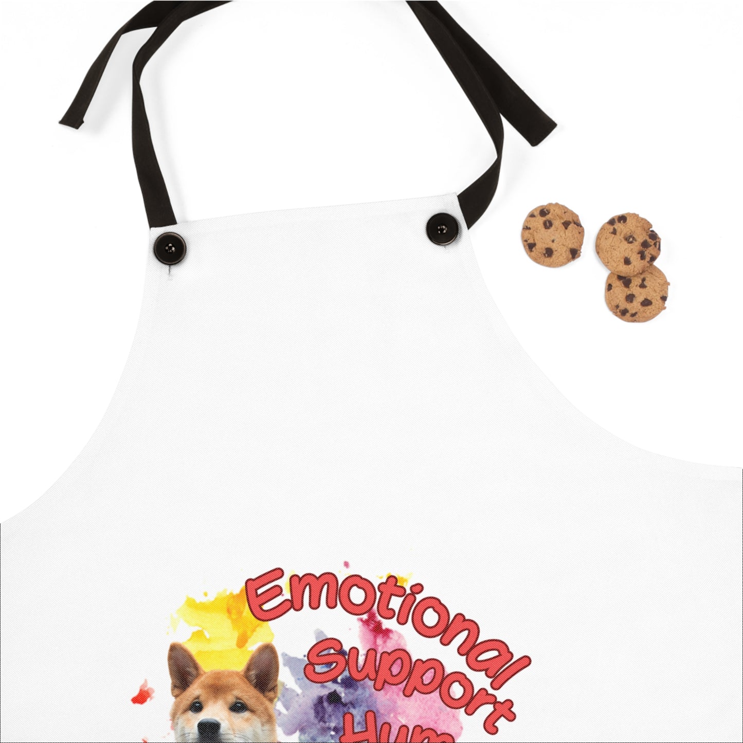 Emotional Support Human for my Shiba Inu Apron