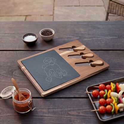 Standard Poodle Engraved Charcuterie Board, Dog Lover Cheese Board & Serving Platter