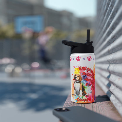 Emotional Support Human for my Beagle Water Bottle
