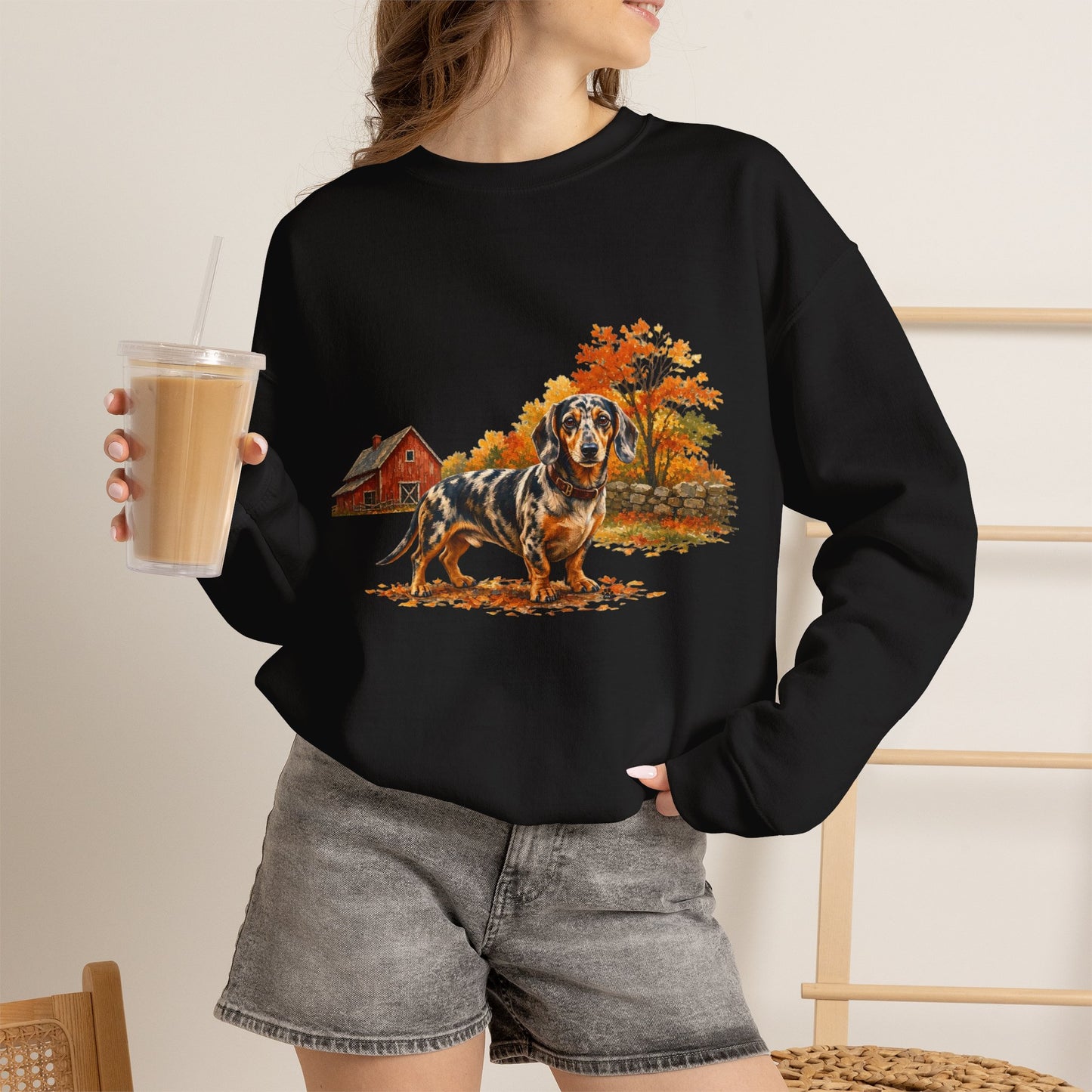 Dapple Dachshund Sweater Weather Sweatshirt