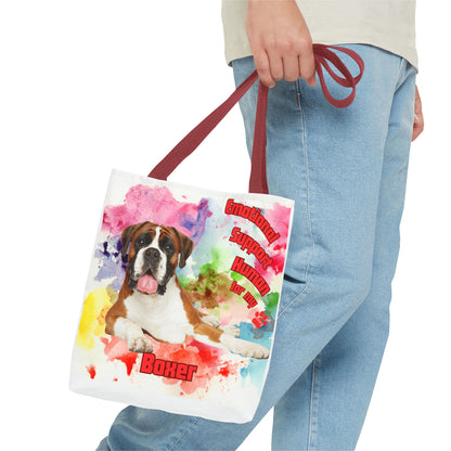 Emotional Support Human for my Boxer tote bag