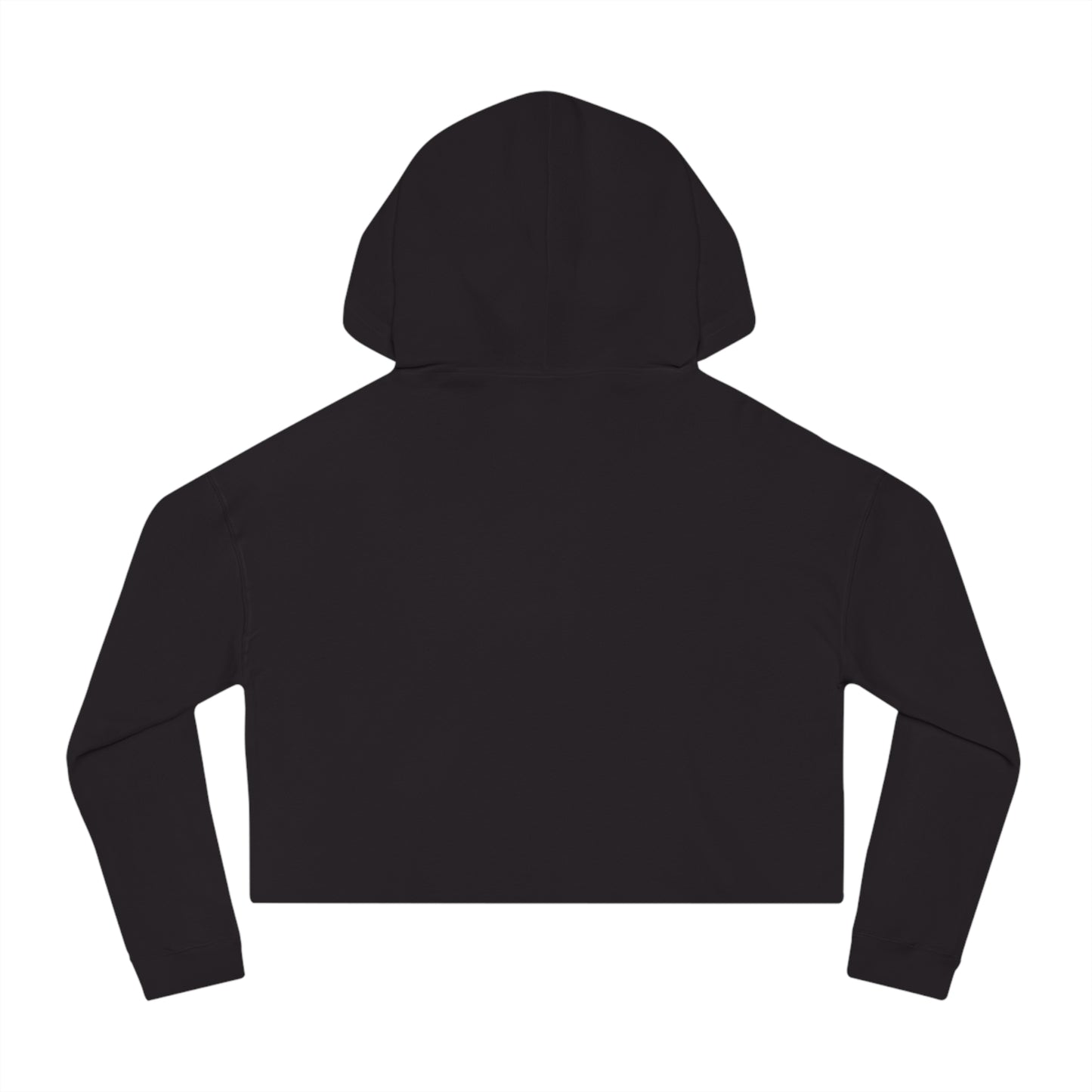 Too Cute Bichon Frise Teacup Puppy Women’s Cropped Hooded Sweatshirt