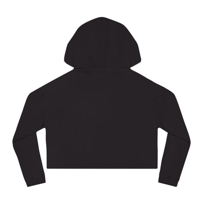 Too Cute Bichon Frise Teacup Puppy Women’s Cropped Hooded Sweatshirt