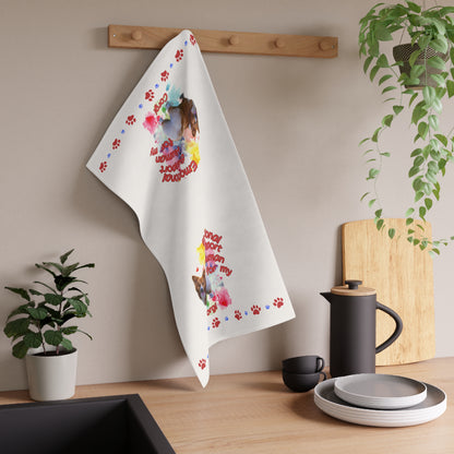 Emotional Support Human for my Corgi Tea Towel