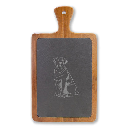 Labrador Retriever Engraved Charcuterie Board, Dog Lover Cheese Board & Serving Platter
