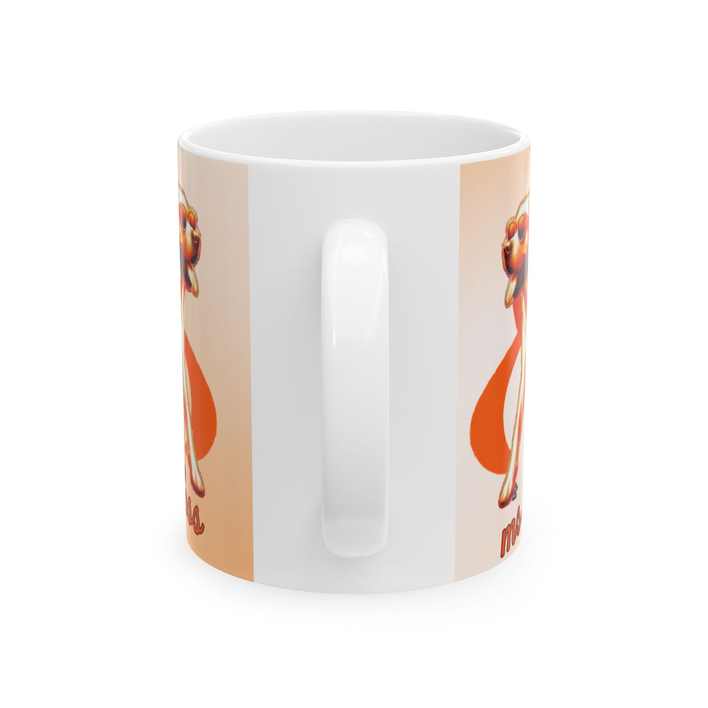 Labrador Retriever MS Awareness Ceramic Mug - "Lean on Me" Mobility Service Dog Coffee Cup