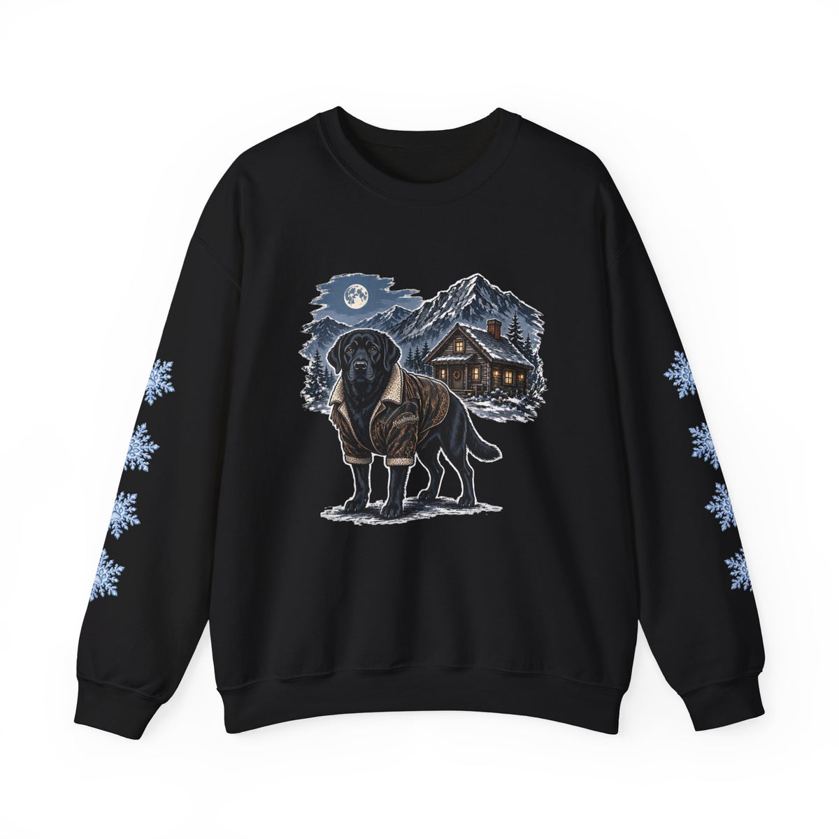 Black Lab Smoky Mountain Christmas Sweatshirt