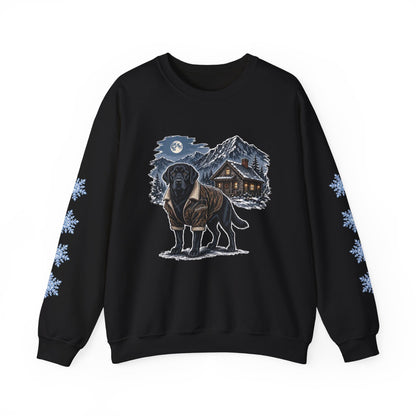 Black Lab Smoky Mountain Christmas Sweatshirt