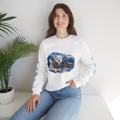 West Highland Terrier Smoky Mountain Christmas Sweatshirt