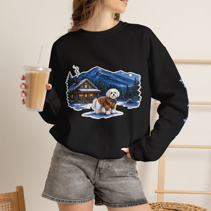 Maltese Smoky Mountain Christmas Sweatshirt