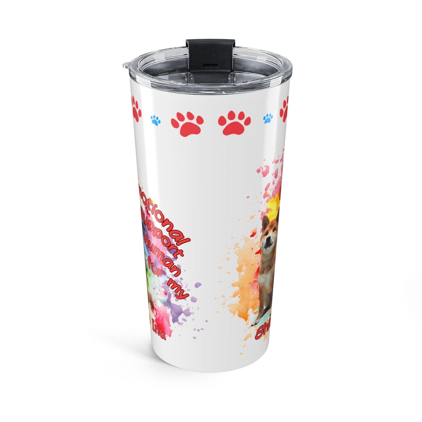 Emotional Support Human for my Shiba Inu Coffee Tumbler