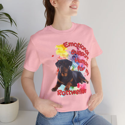 Emotional Support Human Rottweiler Tee