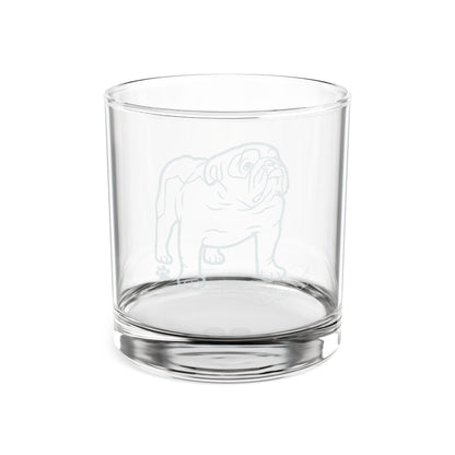 Engraved Bulldog Pint Glass - 16 oz Etched Beer Glass