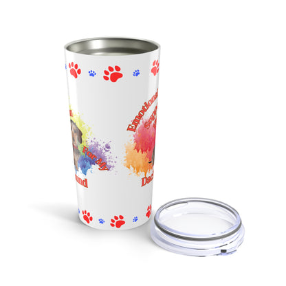 Emotional Support Human for my Dachshund, Wire haired, Coffee tumbler