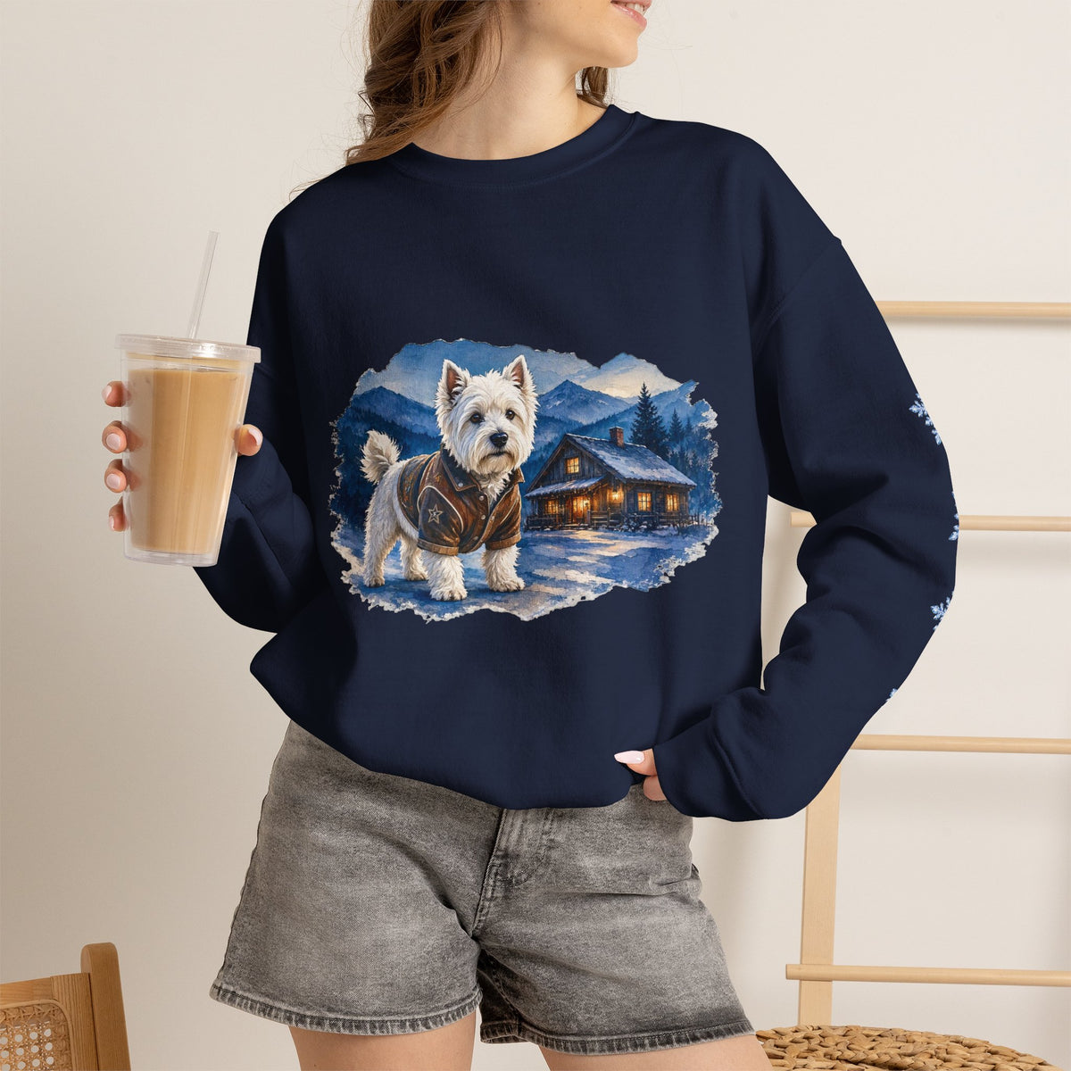 West Highland Terrier Smoky Mountain Christmas Sweatshirt