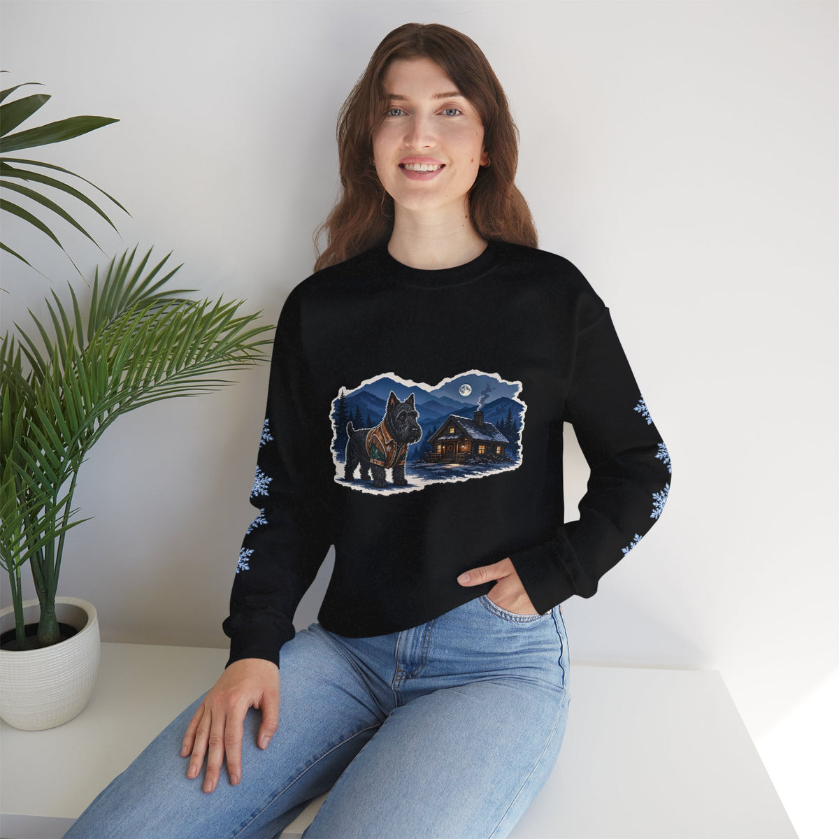 Scottish Terrier Smoky Mountain Christmas Sweatshirt