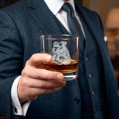 Pitbull  Engraved Whiskey Glass