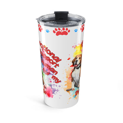 Emotional Support Human for my Beagle Stainless Steel Coffee Tumbler