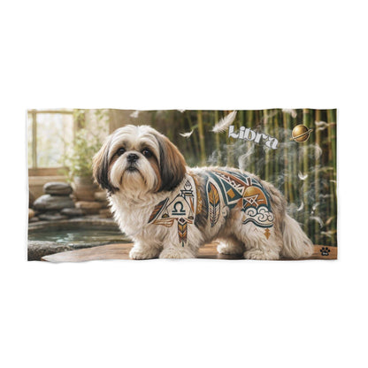 Libra Shih Tzu Elements Beach Towel